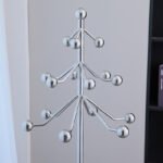 Sculptural Chrome & Marble Coat Rack - Image 2