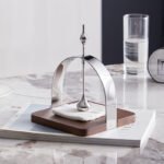 Sculptural Walnut & Stainless Steel Napkin Holder - Image 2